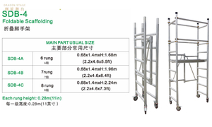 Portable Mobile Ladder Scaffolding Lipat